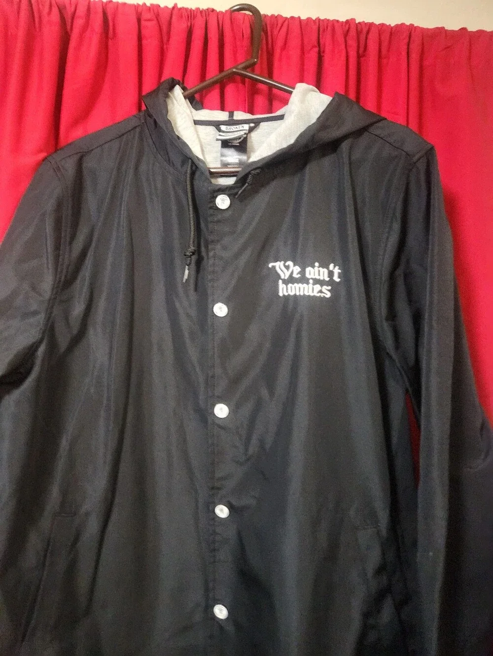 Men’s Broken Promises Black Hooded Coach Jacket